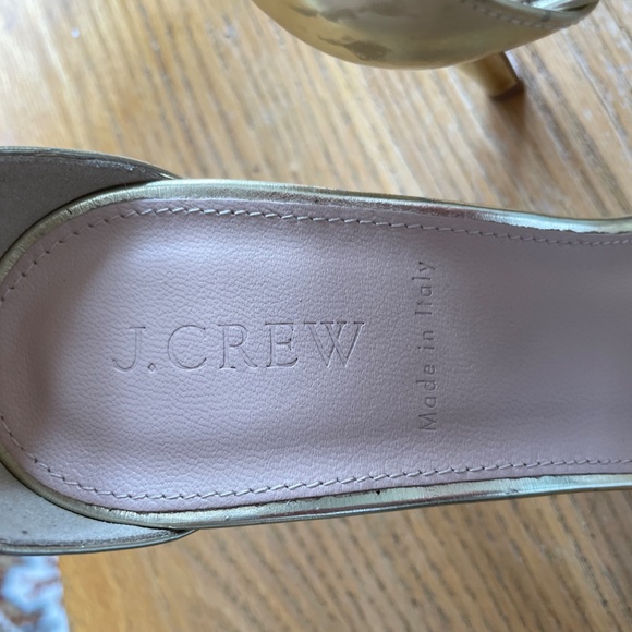 J.Crew Riley Gold Strappy Sandal - Picture 4 of 8